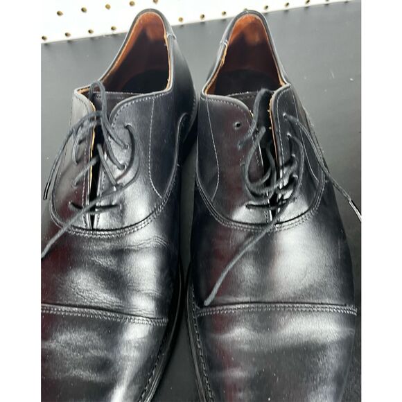 Allen Edmonds Soho Black Soho Cap Toe Lace Up Balmoral Size 8 1/2 - Picture 11 of 16